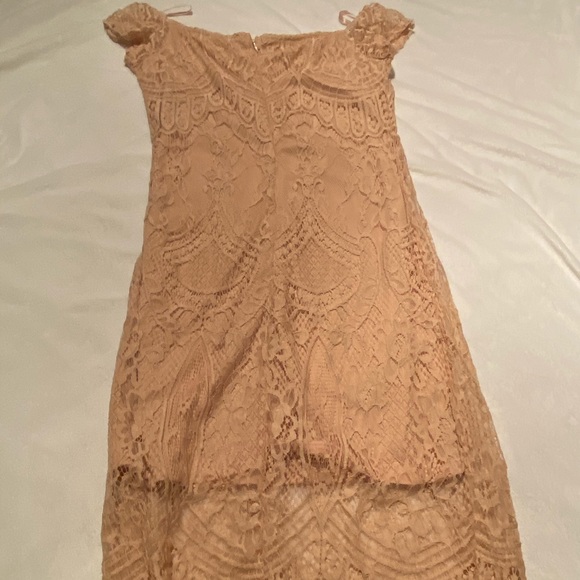 Love, Fire off the shoulder blush dress - Picture 8 of 8